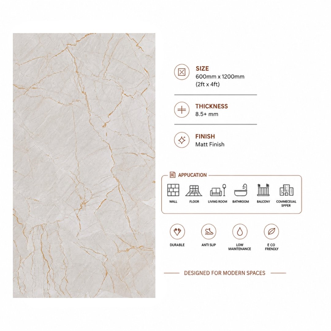 AL Mettone Gold Marble & Stone Kitchen Tiles - My Home Studio